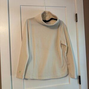 Dudley Stephens Cream Turtleneck Vello Fleece